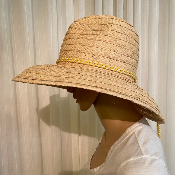 LORO PIANA Womens Ottavia Sun Hat 100% Straw Wide Brim Hat Italy - Picture 9 of 16